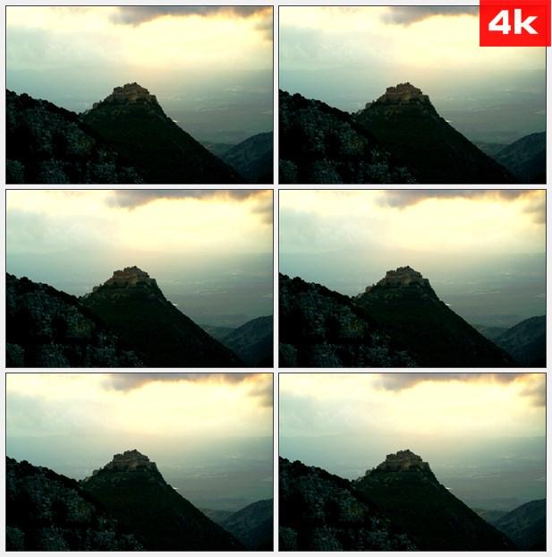 4K0205山脚特写 高清实拍视频素材