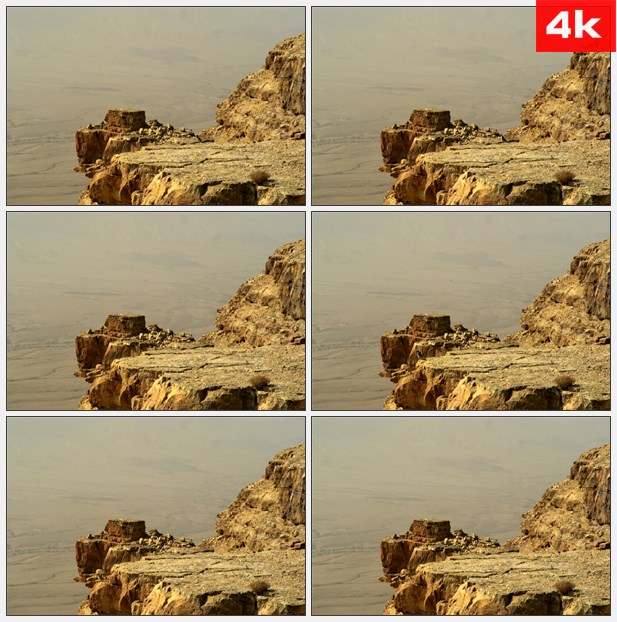 4K0217沙漠背景黄山2 高清实拍视频素材