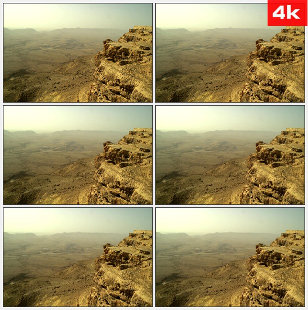 4K0218沙漠背景黄山 高清实拍视频素材