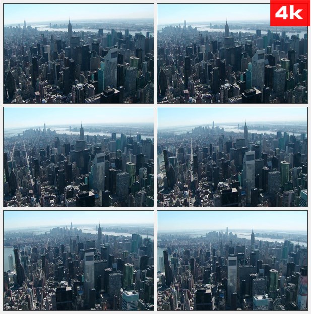 4K0278纽约市航拍 高清实拍视频素材