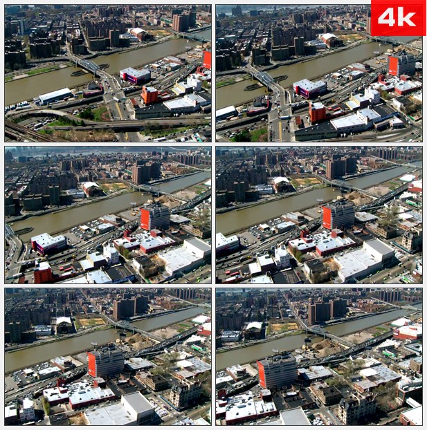 4K0469航拍城市交通面貌建设规划车流 高清实拍视频素材