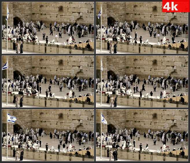 4K0515广角镜头 人向墙祈祷 高清实拍视频素材