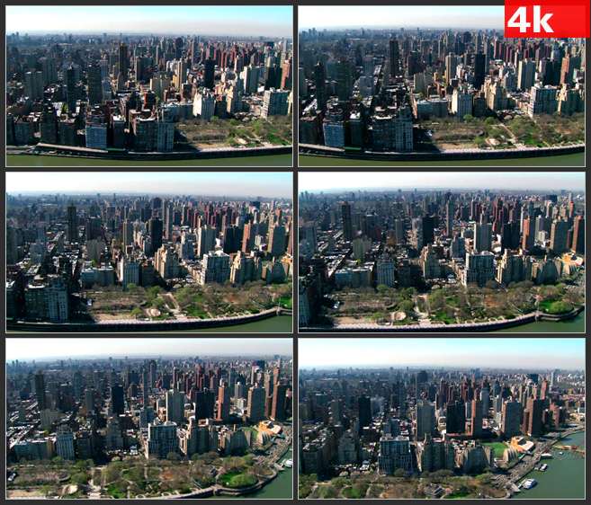 4K0546俯瞰现代都市 高楼林立的城市 密集的建筑物 高清实拍视频素材