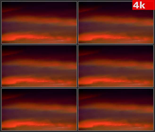 4K0554丰富多彩的夜空3 高清实拍视频素材