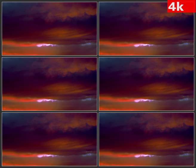 4K0555丰富多彩的夜空2 高清实拍视频素材