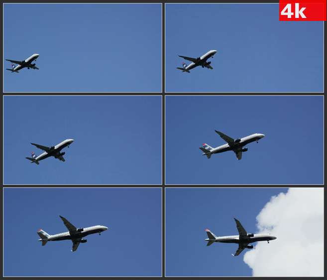 4K0566飞机起飞升空飞行 高清实拍视频素材