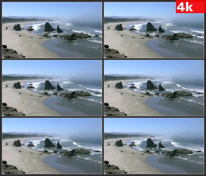 4K0572俄勒冈班顿海滩 高清实拍视频素材