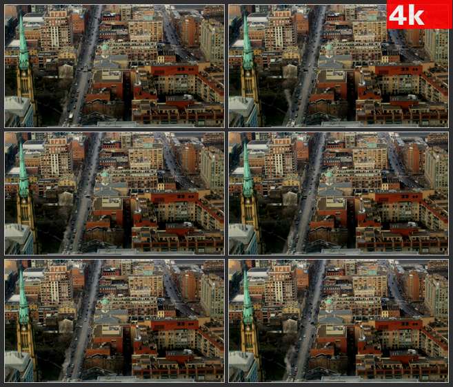 4K0580多伦多光镜头俯拍 高清实拍视频素材
