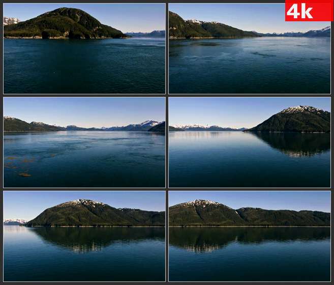 4K0597低拍阿拉斯加海岸线 高清实拍视频素材