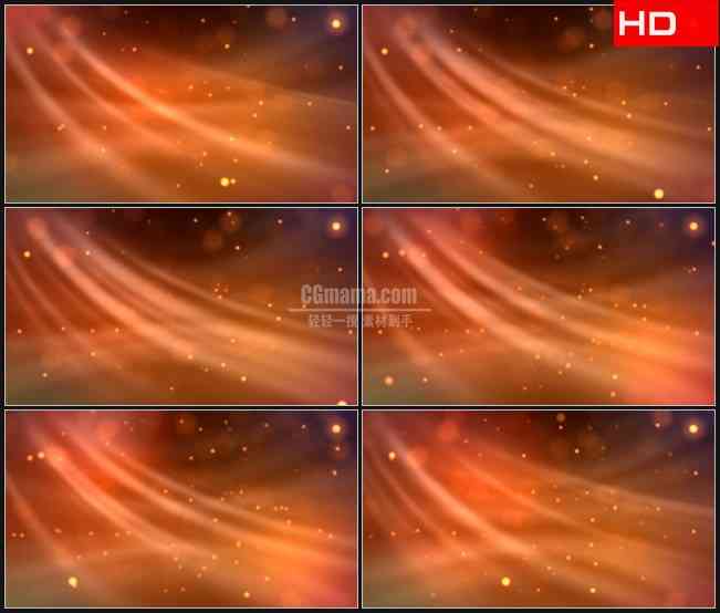BG0007-橙色光束粒子光斑高清LED视频背景素材