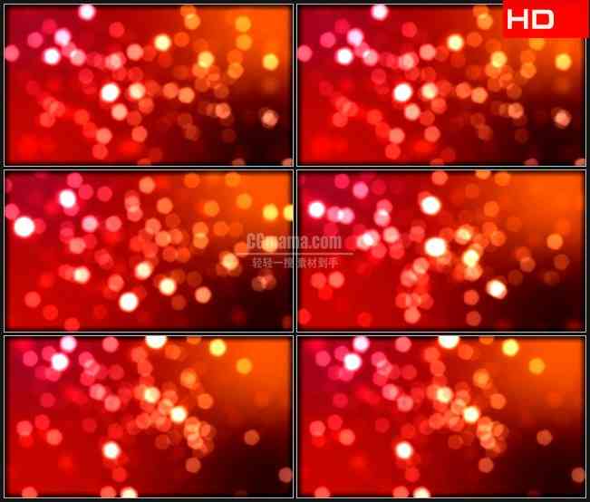 BG0019-模糊的红色颗粒光斑高清LED视频背景素材