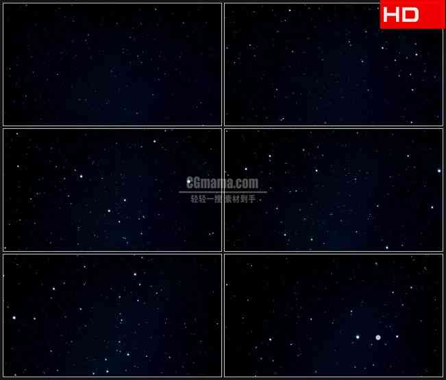 BG0046-移动的星空太空宇宙高清LED视频背景素材