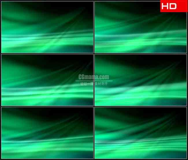 BG0056-绿色光束条纹波动背景摘要高清LED视频背景素材