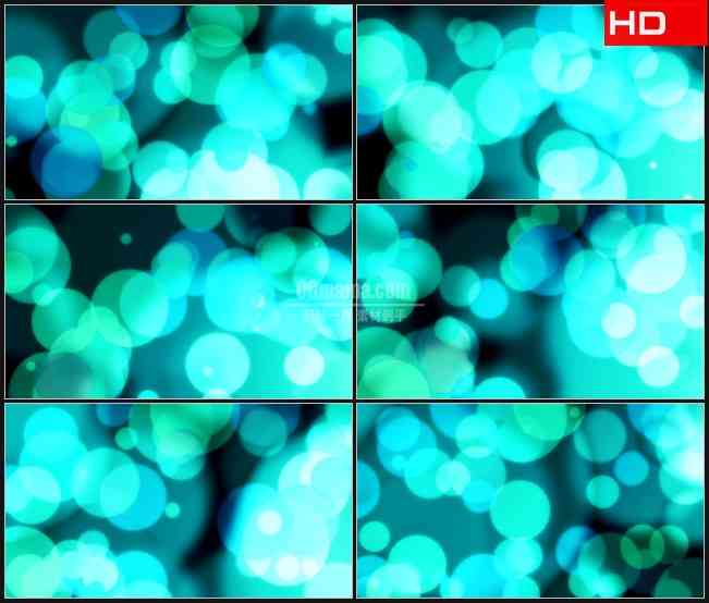 BG0090-绿色蓝色梦幻大光斑高清LED视频背景素材