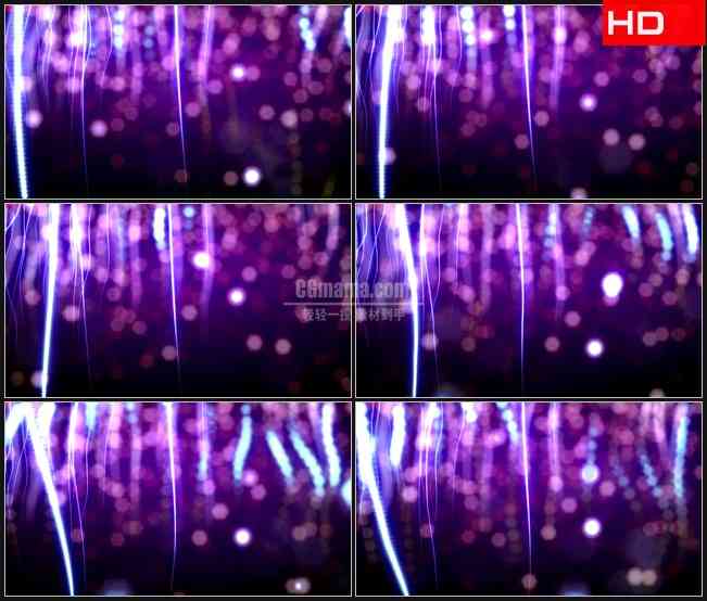 BG0107-紫色水晶光条颗粒粒子光斑高清LED视频背景素材