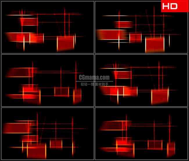 BG0139-红盒子地图动态背景高清LED视频背景素材