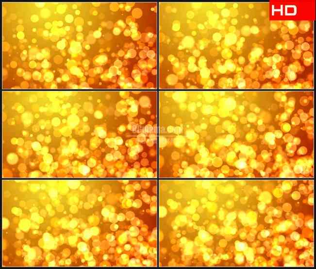 BG0266-金色光斑气泡粒子动态背景高清LED视频背景素材
