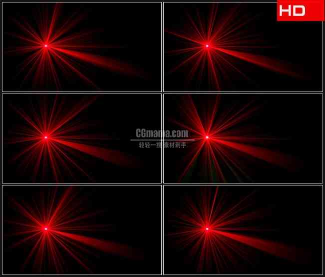 BG0309-红色和绿色激光的漩涡闪烁高清LED视频背景素材