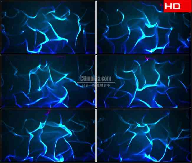 BG0347-蓝色海底水波纹动态背景高清LED视频背景素材