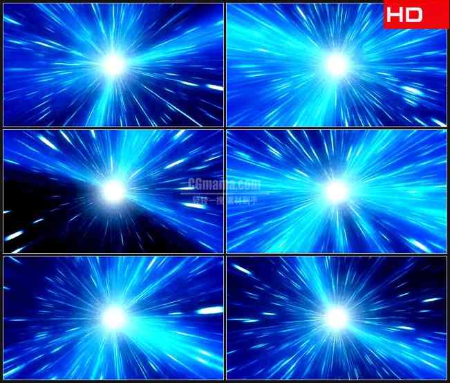 BG0387-爆炸的蓝色光激光光束高清LED视频背景素材