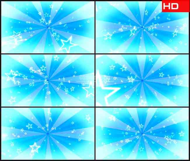 BG0407-浅蓝色复古星星高清LED视频背景素材