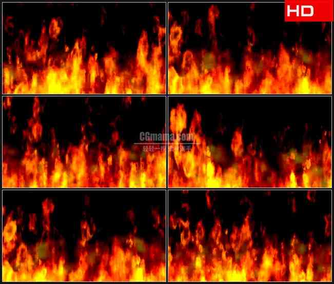 BG0410-大火火焰燃烧高清LED视频背景素材