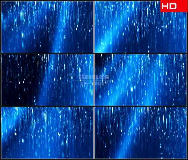 BG0420-蓝色粒子线雨高清LED视频背景素材
