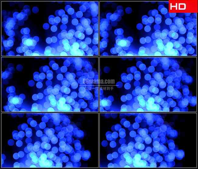BG0431-蓝色光斑光晕梦幻背景高清LED视频背景素材