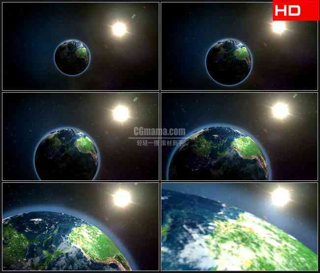 BG0463-运动对我们的地球高清LED视频背景素材