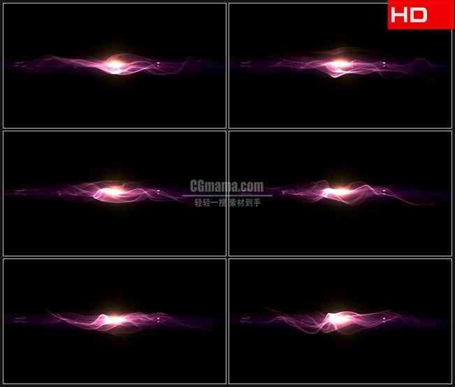 BG0695-暗紫色的线和能源粒子飘动高清LED视频背景素材