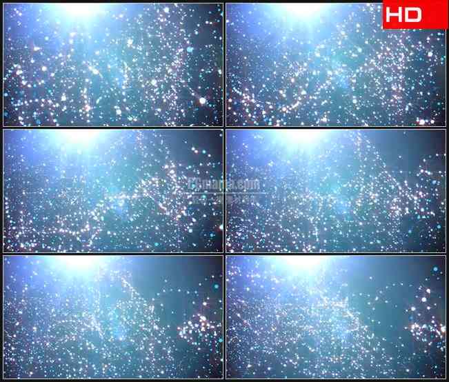 BG0699-浮动微粒粒子蓝色背景高清LED视频背景素材
