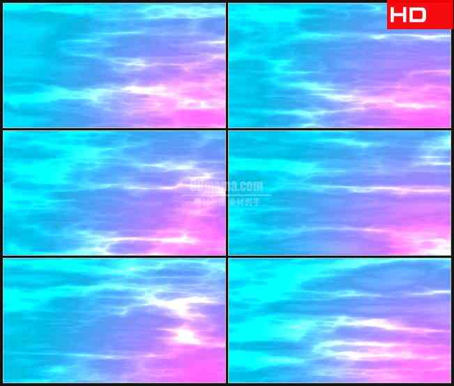 BG0734-平静水背景蓝紫色水波纹反射光动态背景高清LED视频背景素材