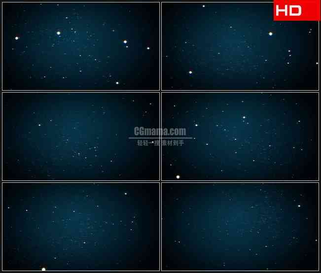 BG0779-星空粒子旋转深蓝色背景高清LED视频背景素材