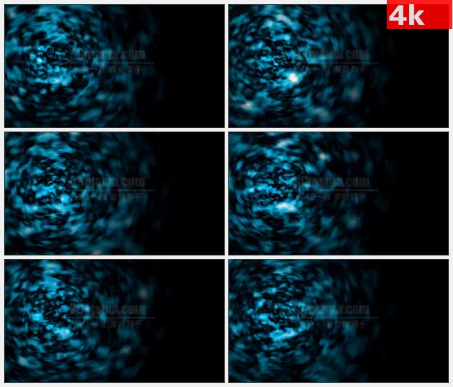 4K0728LED大屏背景素材 抽象漩涡视觉效果 阴暗色调 高清LED视频背景素材