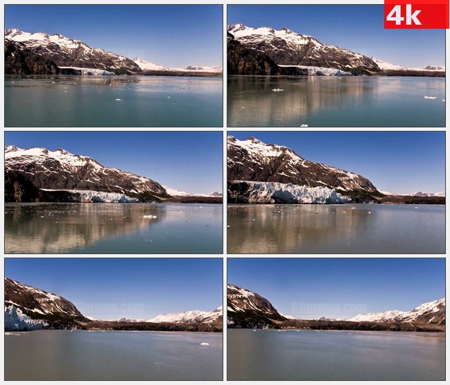 4K0753阿拉斯加冰川河流航线风景高清实拍视频素材
