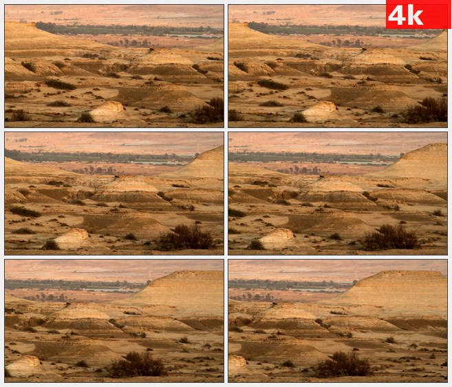 4K1023荒山沙漠山丘自然美景高清实拍视频素材