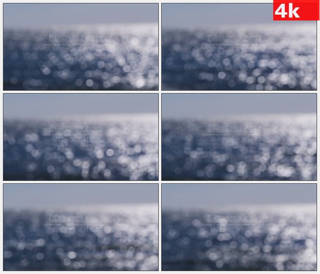 4K0976海上波光光斑闪烁高清实拍视频素材