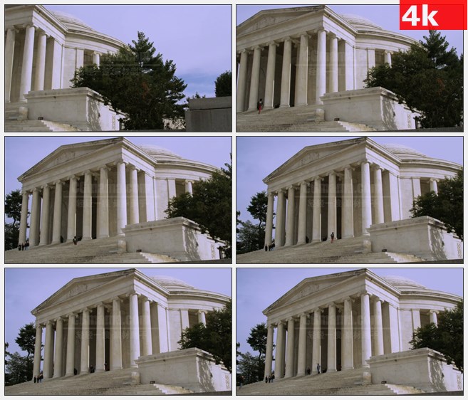 4K1052杰佛逊纪念碑高清实拍视频素材