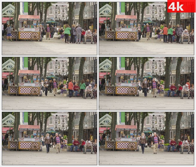 4K1133美国波士顿集市街区高清实拍视频素材