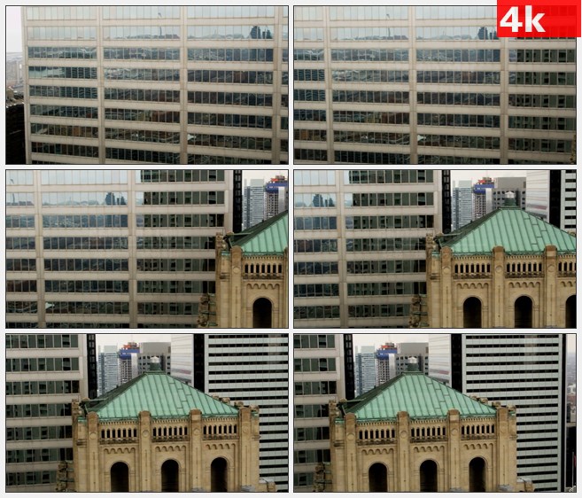 4K1148美国多伦多城市建筑高清实拍视频素材