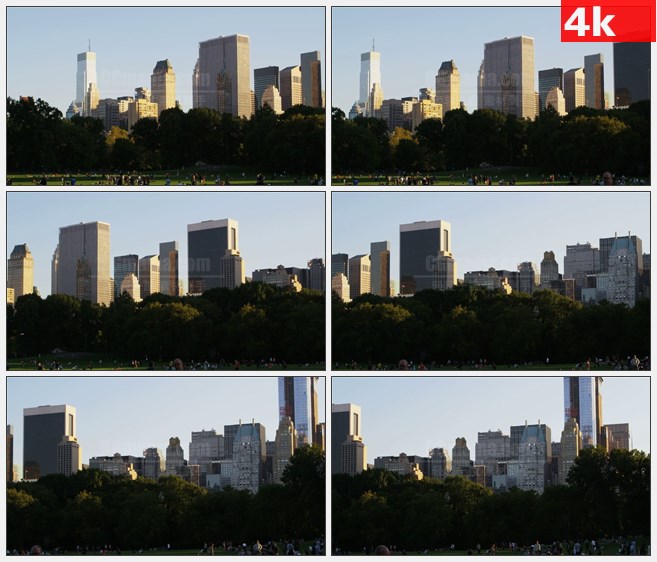 4K1182美国纽约城市高楼建筑中央公园高清实拍视频素材