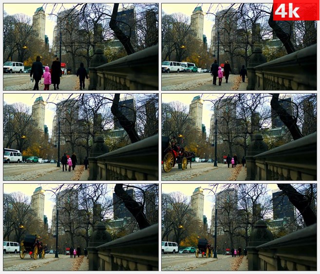 4K1267纽约市街道场景人行道高清实拍视频素材