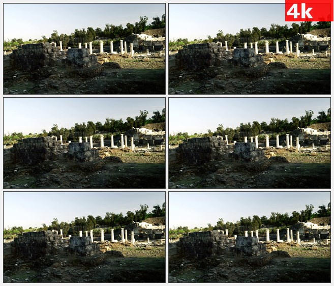 4K1373石头古建筑文物遗址高清实拍视频素材