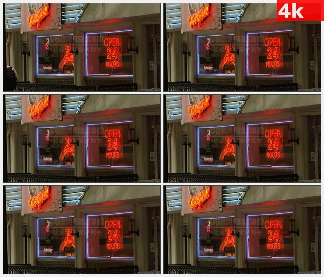 4K1462雅典乔治亚州本地餐厅的前面高清实拍视频素材