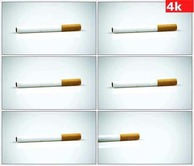 4K1507一枝香烟特写高清实拍视频素材