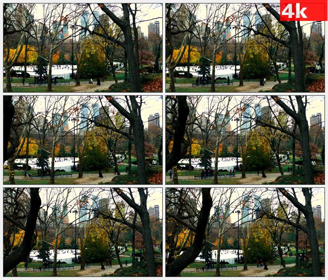 4K1511移动中央公园拍摄场景高清实拍视频素材