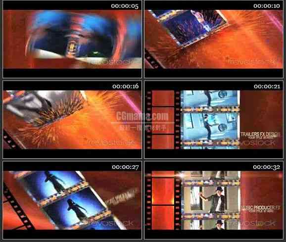 AE1737- 光效粒子电影胶片视频模板 图片展示