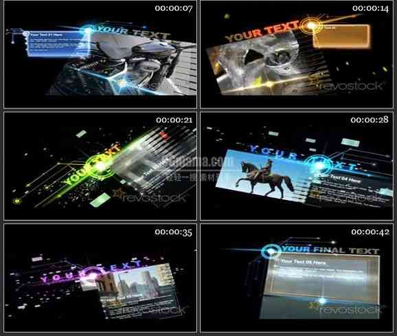 AE1761-科技感视频图文展示