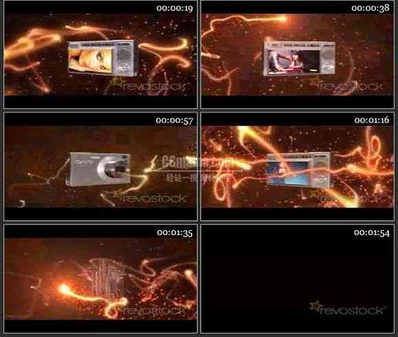 AE1809-超炫粒子相机屏幕相片显示