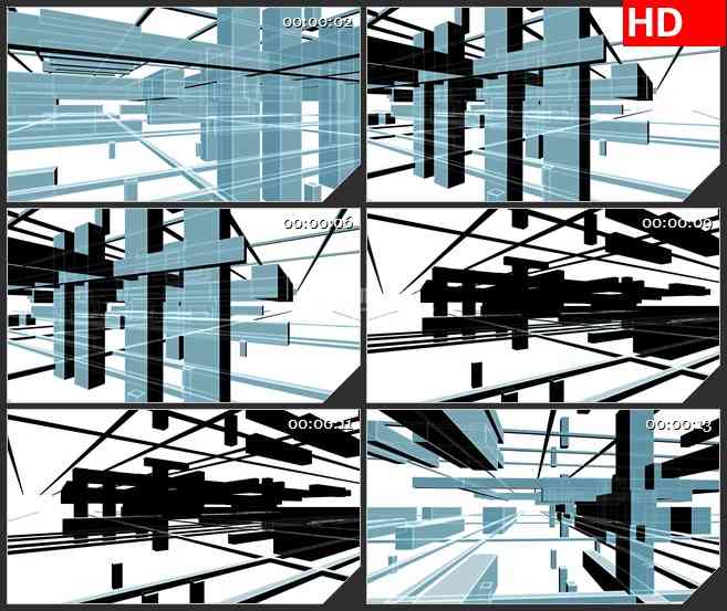 BG0874-建筑结构房地产高清led大屏视频背景素材